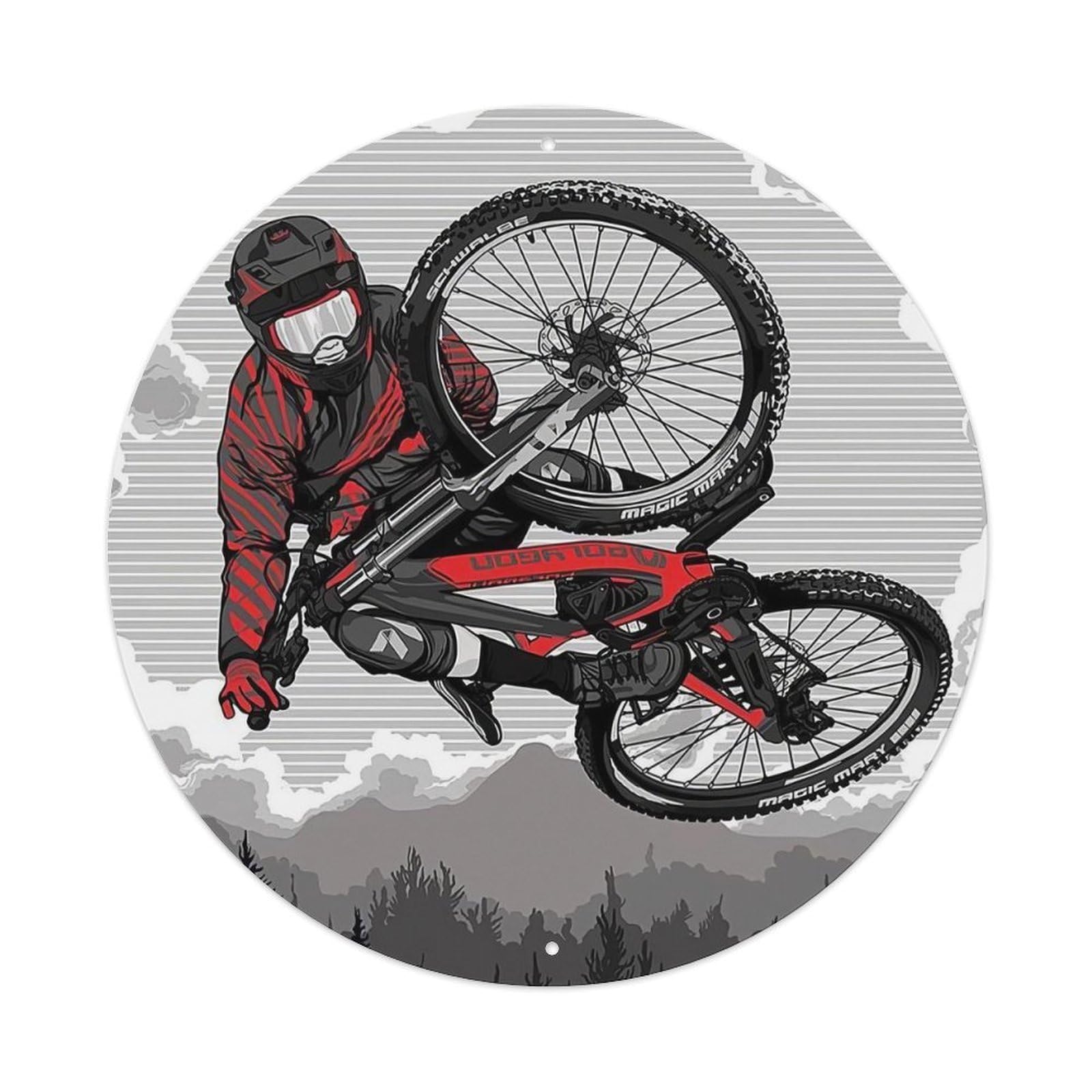 Extreme Sports Mountain Bike Exploration Chronicles Vintage Metal Tin Sign