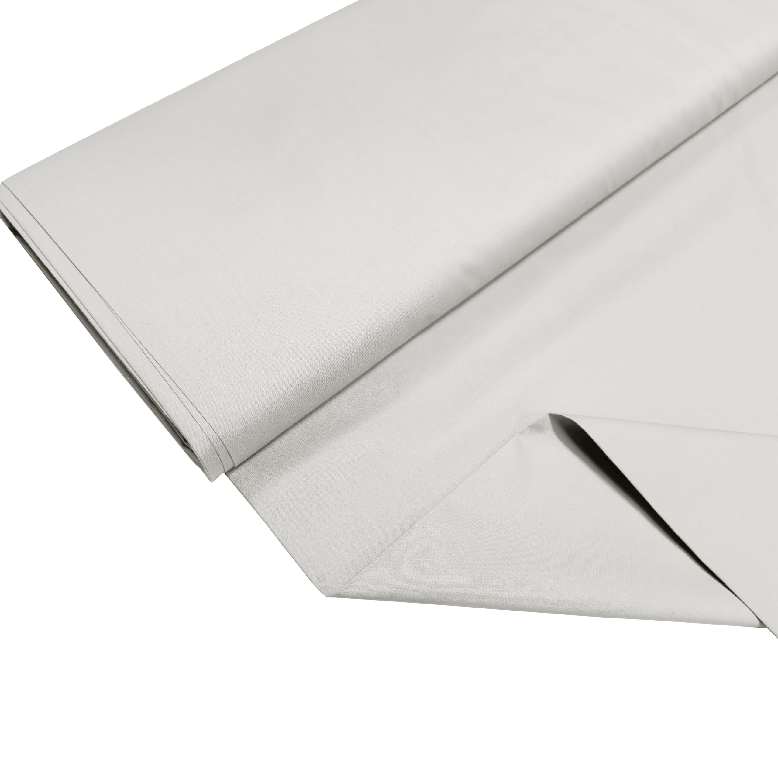 100% Cotton Percale Fabric – 200 Thread Count, 120 GSM, Breathable & Durable Material for Bedding, Quilting & Sewing - 1000cm x 112cm (Ivory)