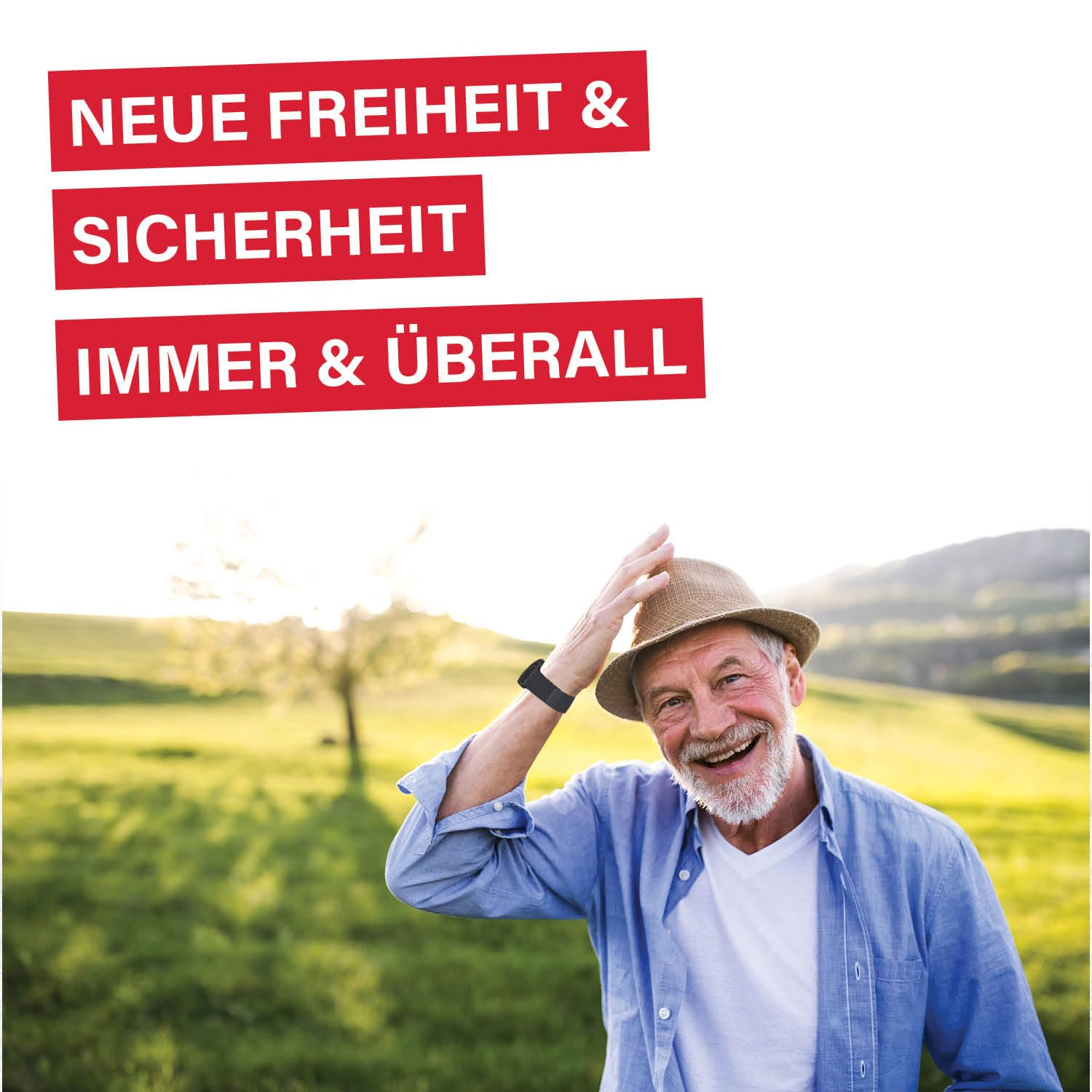 James B6 Notruf- & Sicherheitsuhr für Senioren (Schwarz) mit GPS, Sturzerkennung, SOS-Knopf, Pulsmessung & Gesundheitsfunktionen, Familien-App, lauter Alarm, inkl. SIM-Karte & 2 Gratis-Monate Tarif