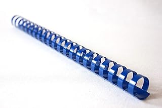 Bind2Go - Peine de plástico (tamaño A4, 21 anillas), color azul 8 mm