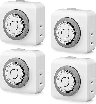 Timers for Electrical Outlets Indoor, AaiVrylliz Outlet Timer 2-Prong