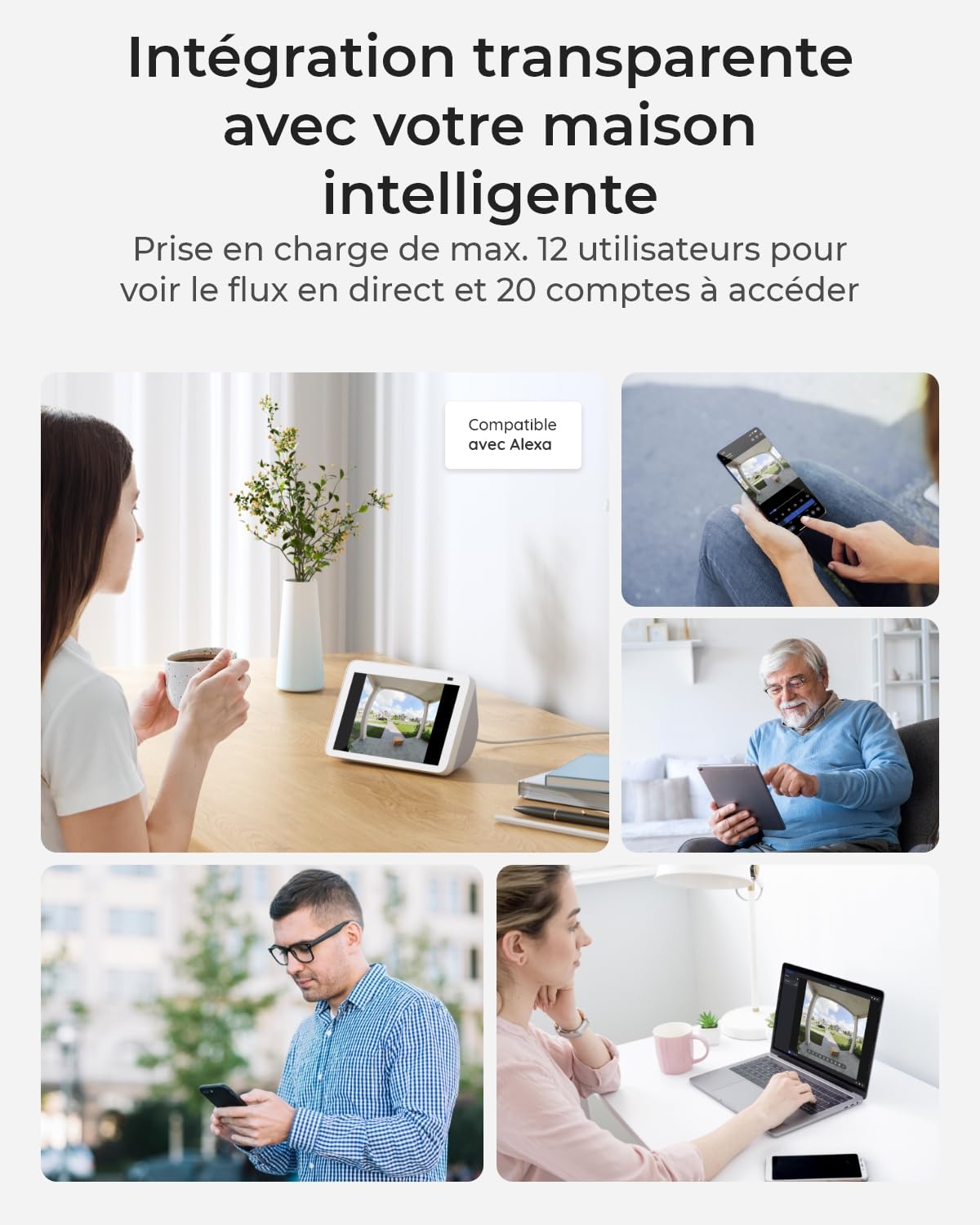 Reolink Caméra Sonnette 2K sans Fil avec Batterie, Wi-FI 2.4/5GHz, Vue tête-Pieds 1:1, détection des Personnes/véhicules/Colis, Pas de Frais mensuels, Audio bidirectionnel, Video Doorbell (Batterie)