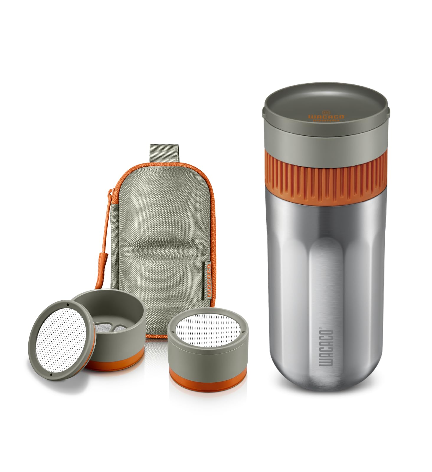 WACACO Pipamoka Portable Coffee Maker with Extra Baskets Set - Complete Brewing Kit for A…