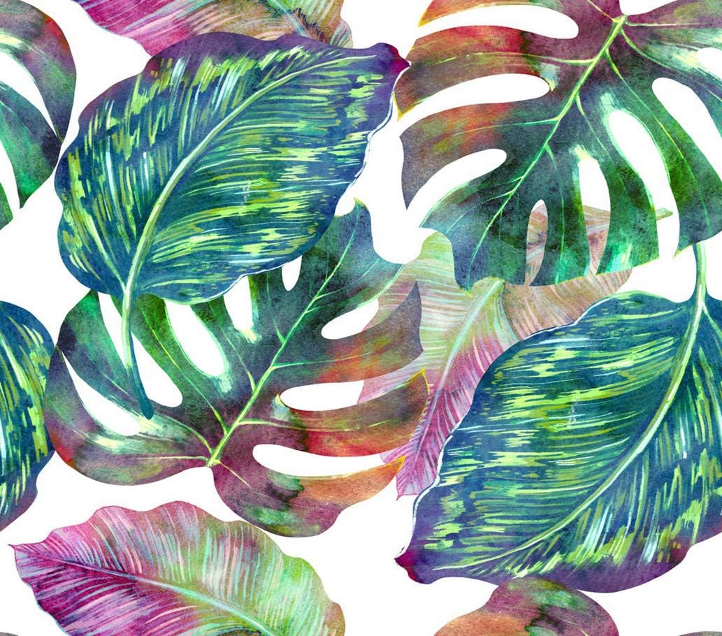 DIY 5D Diamond Painting Kit Green Tropic Tropical Leaves Jungle Leaf Watercolor Floral Monstera 16" X 20" Adult Full Drill Rhinestone Cross Stitch Art Crafts for Home Decoration