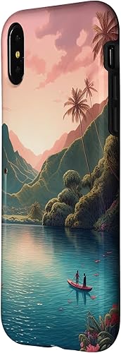 Miniatura 8 de iPhone 1212 Pro Tropical Hawaii Ocean Beach - Palmeras - Funda de surfista hawaiano