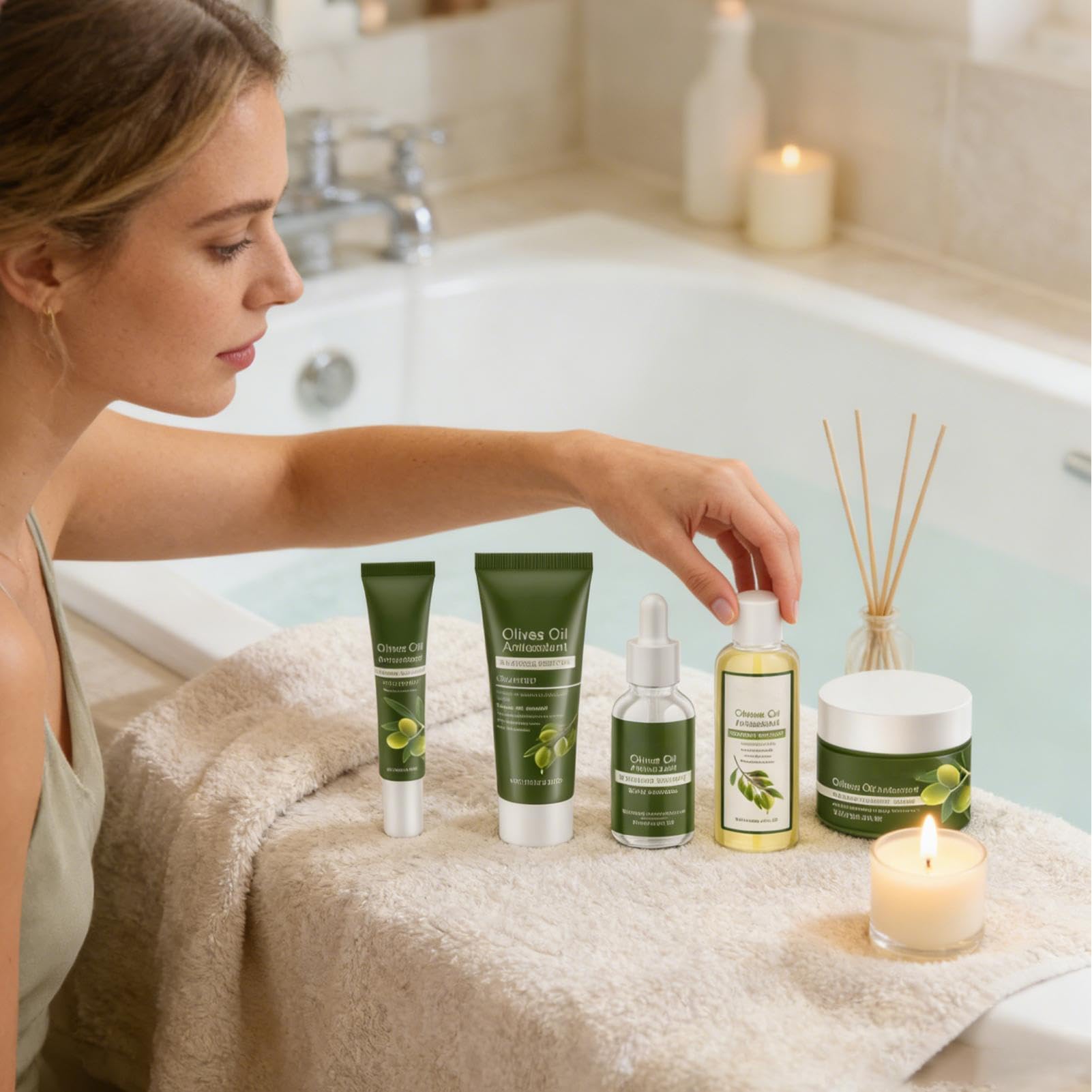 Kit de Cuidado Facial Crema Hidratante Reafirmante y Calmante