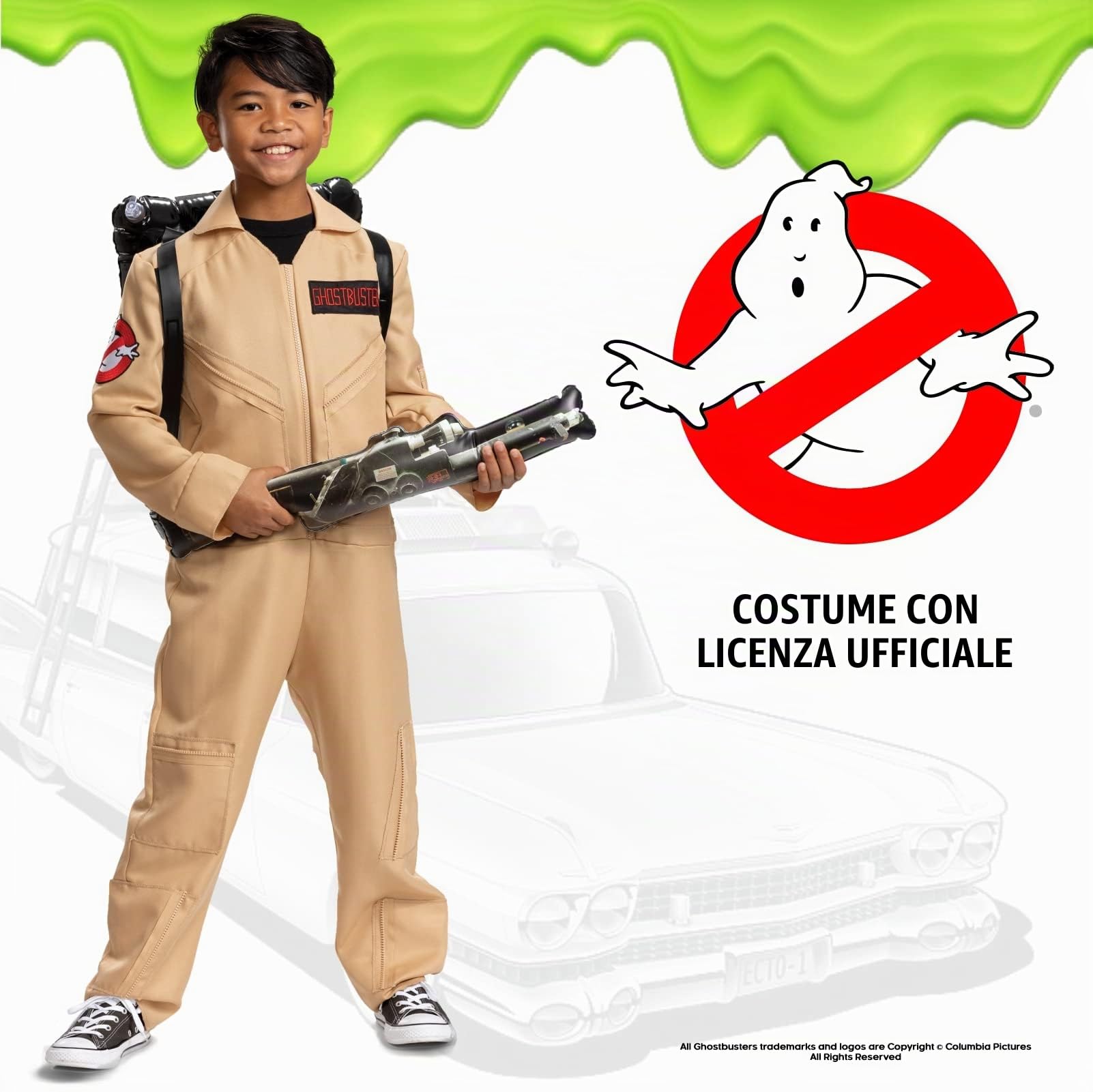 DISGUISE Costume Ghostbusters Bambini, Vestito Halloween Bambini Disponibile Taglia M