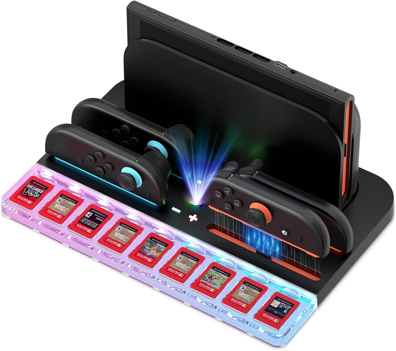 Base de carga compatible con Nintendo Switch 2 (4 en 1)