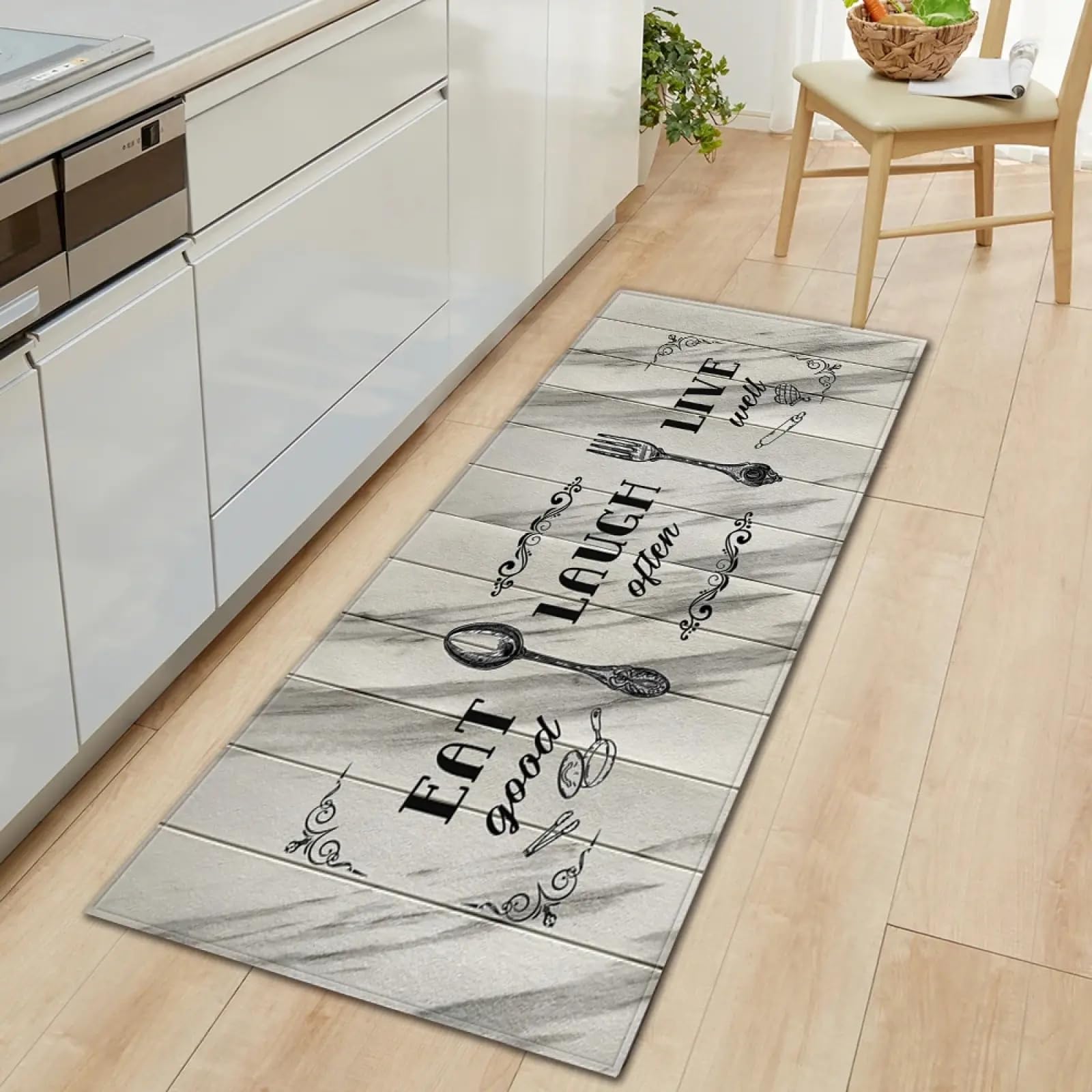 Alfombra de baño que elimina resbalones y protege suelos de entrada y cocina 135x190cm