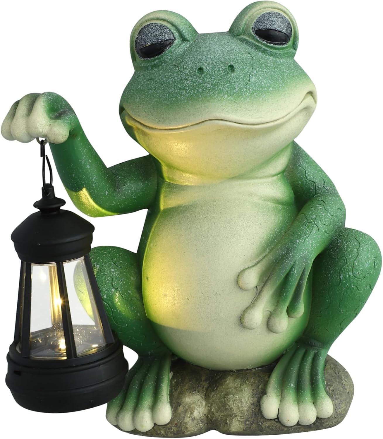 VICASKY Outdoor Solar Frog Lights Decorative Garden Landscape Frog Lamp Resin Craftwork