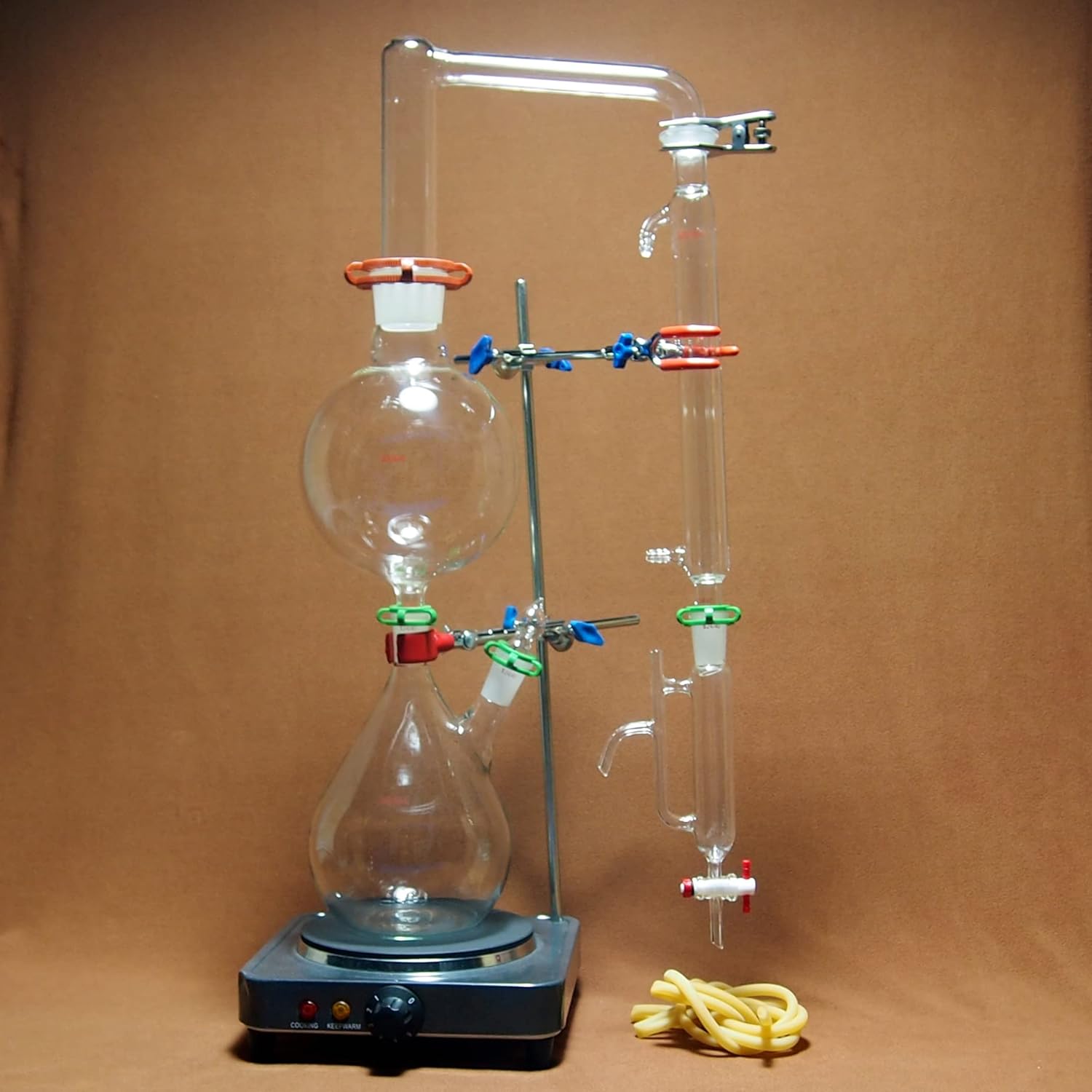 Essential Oil Steam Distillation Apparatus,Distillation Unit,with Liebig Condenser