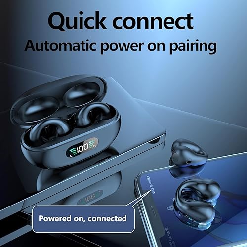 Miniatura 4 de Auriculares inalámbricos Mini Auriculares de conducción ósea Impermeable Bluetooth Auriculares abiertos Auriculares Ciclismo Cancelación de ruido