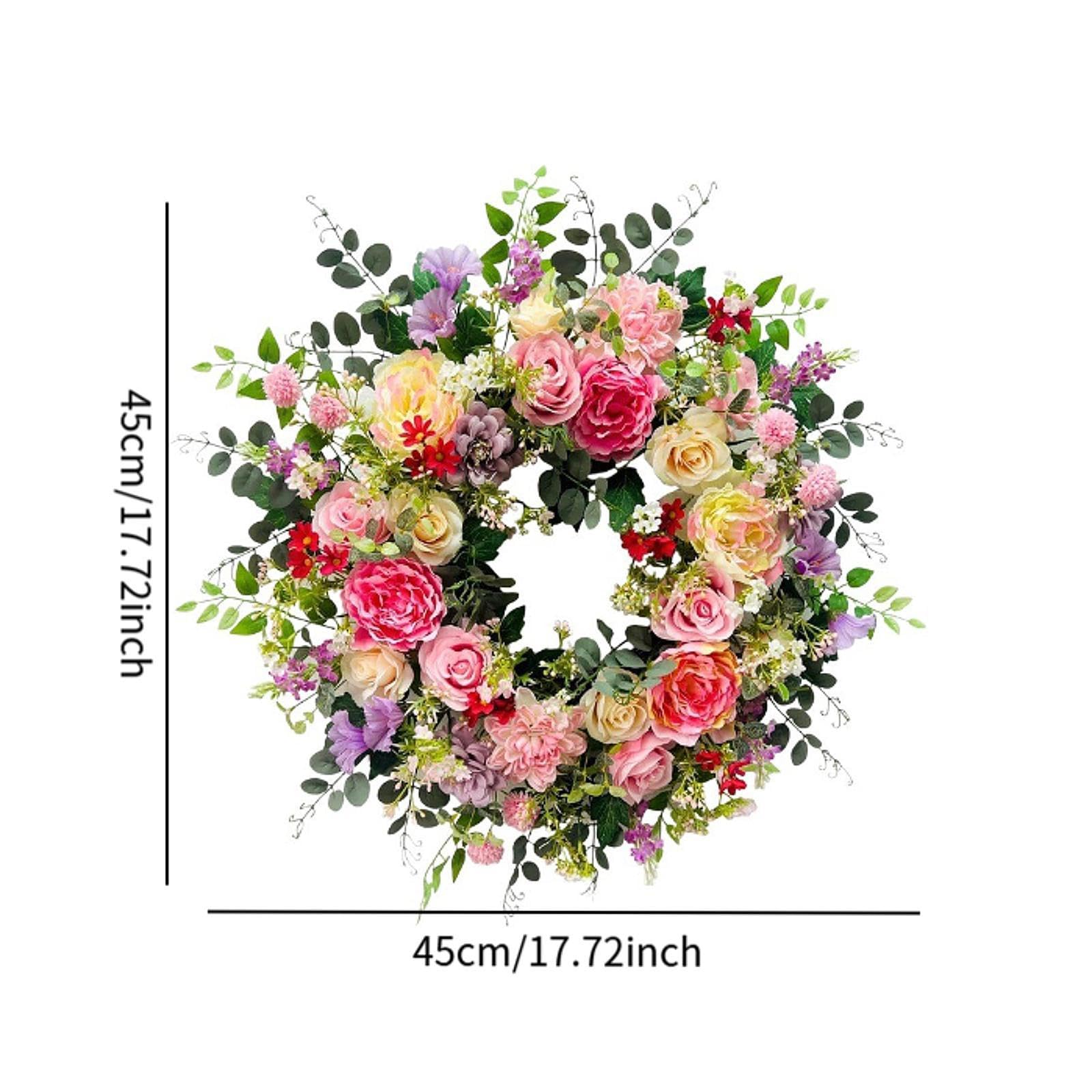Künstlicher Türkranz, hängender Blumenkranz für Hochzeiten