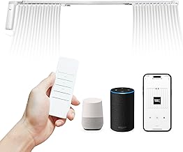 Osprey Smart Curtain Track, Single-Piece Motorized Rod, A...