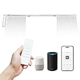 Osprey Smart Curtain Track, Single-Piece Motorized Rod, Adjustable Length, Quiet Heavy-Duty Motor, Remote & App Control, Compatible with Alexa & Google Assistant, Ceiling or Wall Mounted