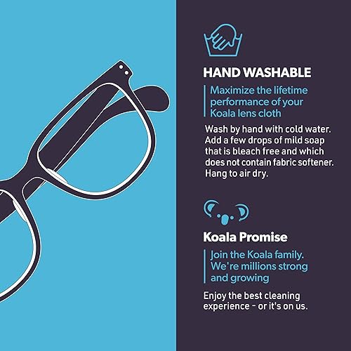 Miniatura 7 de Koala - Paño de limpieza de lentes  Microfibra japonesa  Paños de limpieza de lentes  Limpiador de lentes de gafas  Limpiadores de tela para lentes