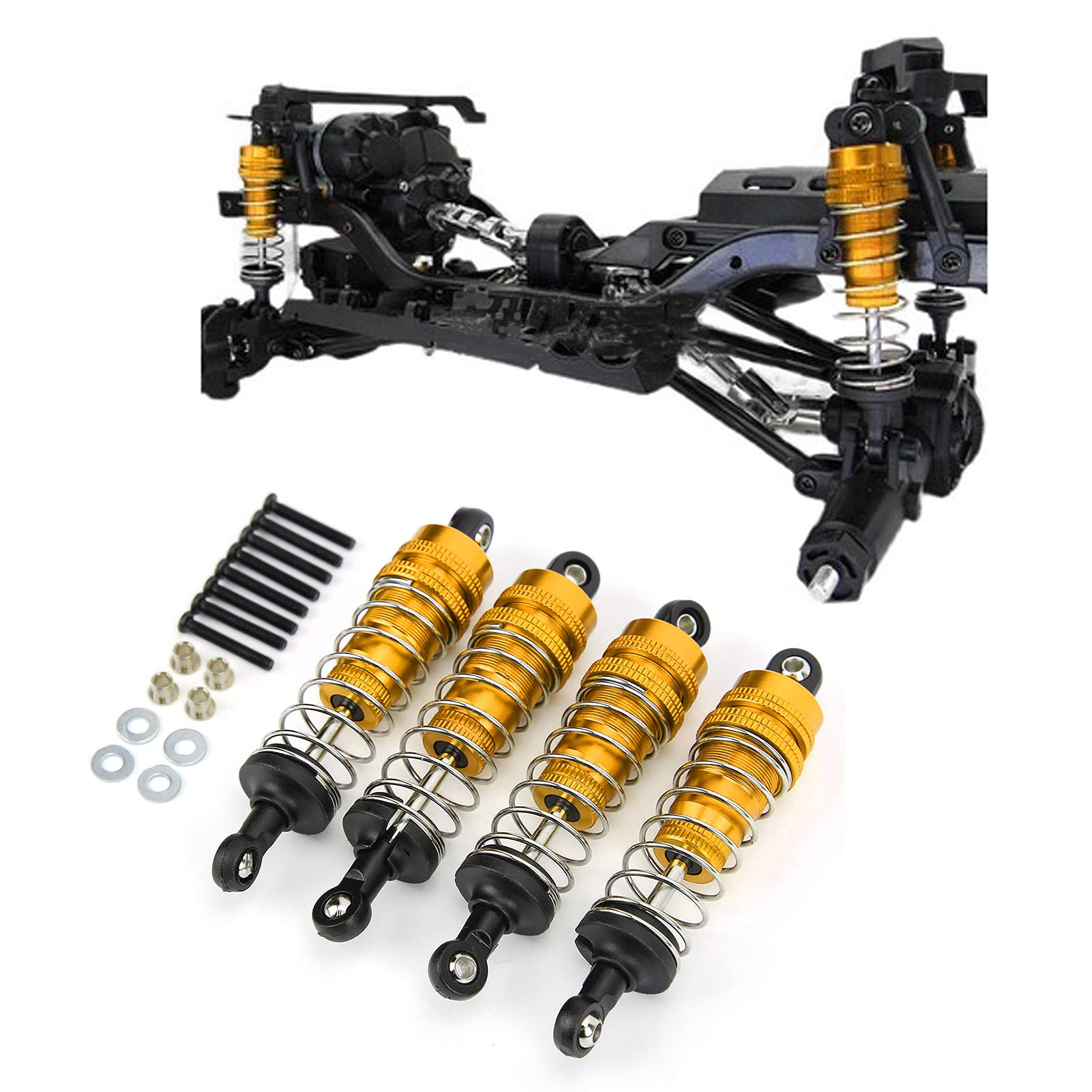 Amortisseurs De Voiture RC, 4 Pièces, Pièces De Rechange 74mm Pour MN128 1:12