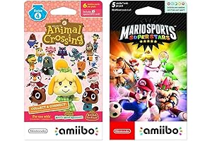 Nintendo Animal Crossing & Mario Sports Superstars Amiibo Cards Bundle