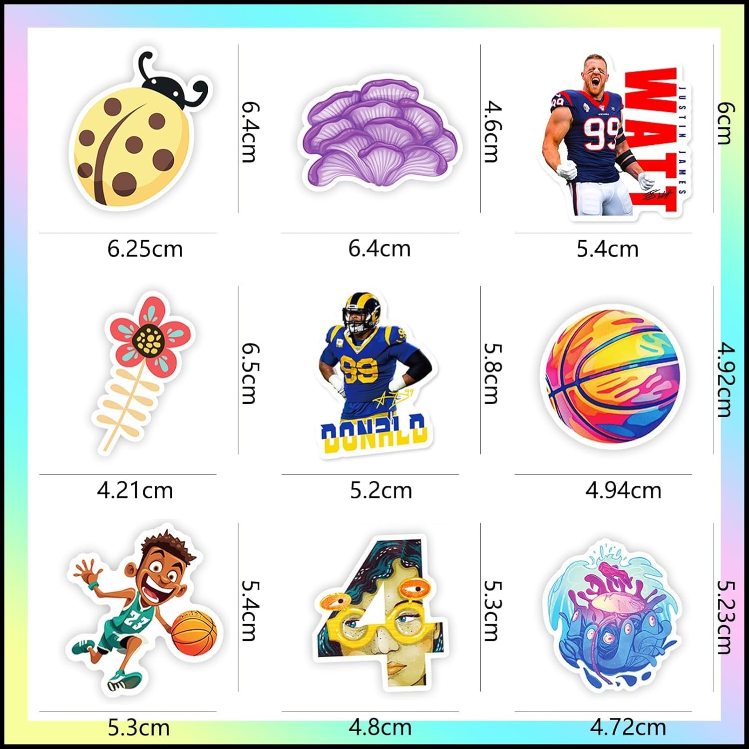 Condition photo showing New/Like New for 200Pcs Christmas Water Bottle Stickers for Kids, Cute Stickers for Water Bottles, Vinyl Waterproof Aesthetic Laptop Sticker Pack Classroom Prizes Skateboard for Teens Girls Students25