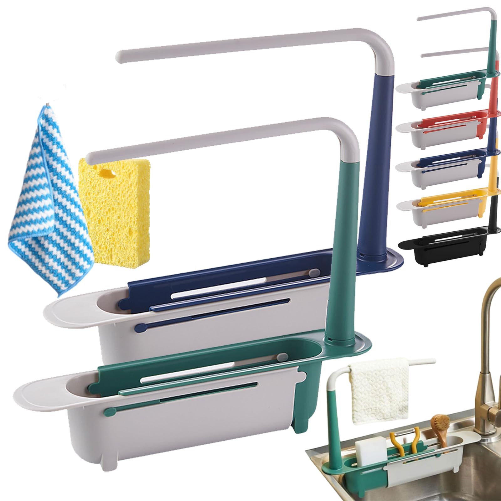 TVANTRUXIS PP Telescopic Sink Storage Rack
