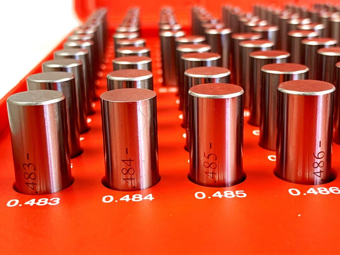 HHIP 4101-0050 440 Piece M1 and M2 Precision Pin Gage Sets, .061"-.500"