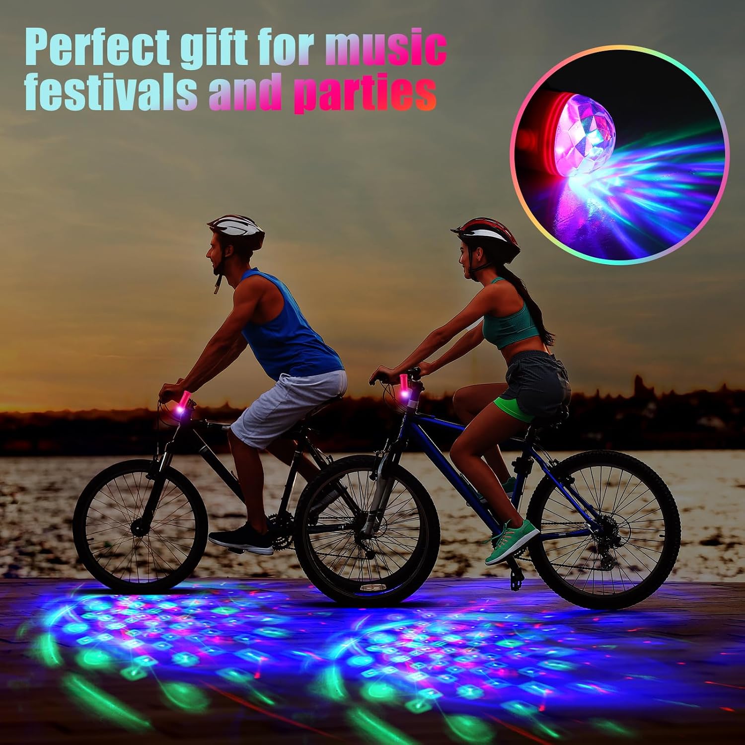 Disco Party LED Bike Light Disco Scooter Light image 5