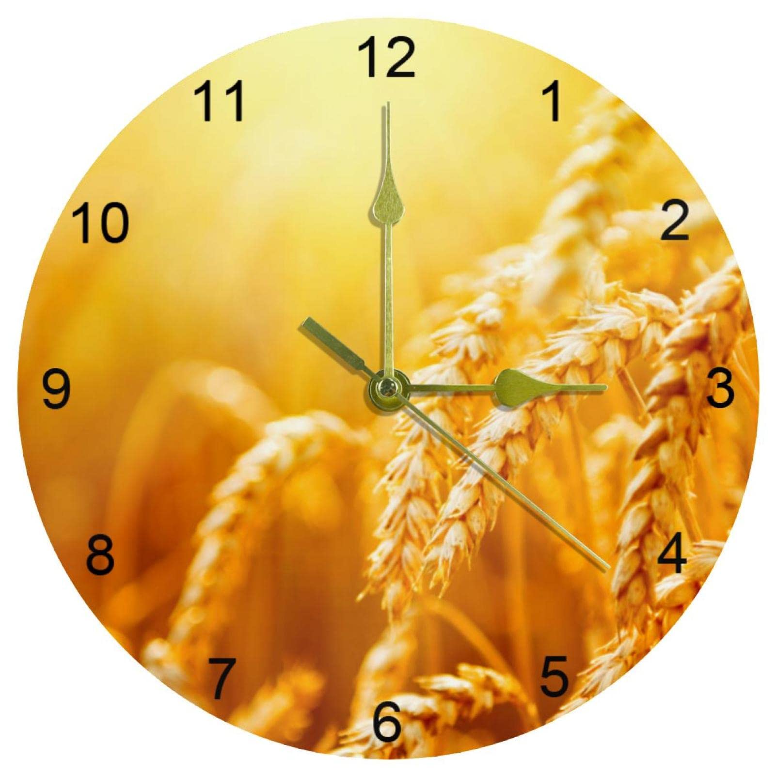 Horloge murale silencieuse à quartz avec chiffres arabes pour chambre
