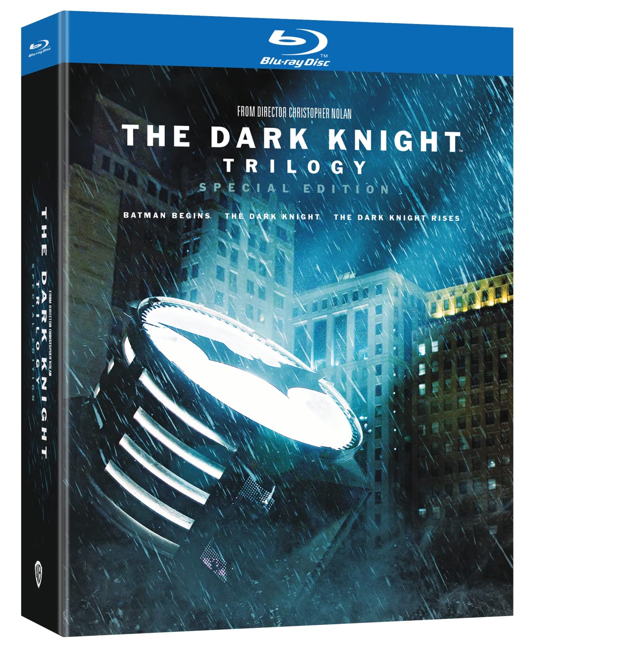 Trilogía The Dark Knight en Blu-ray de importación francesa con tres películas de Batman