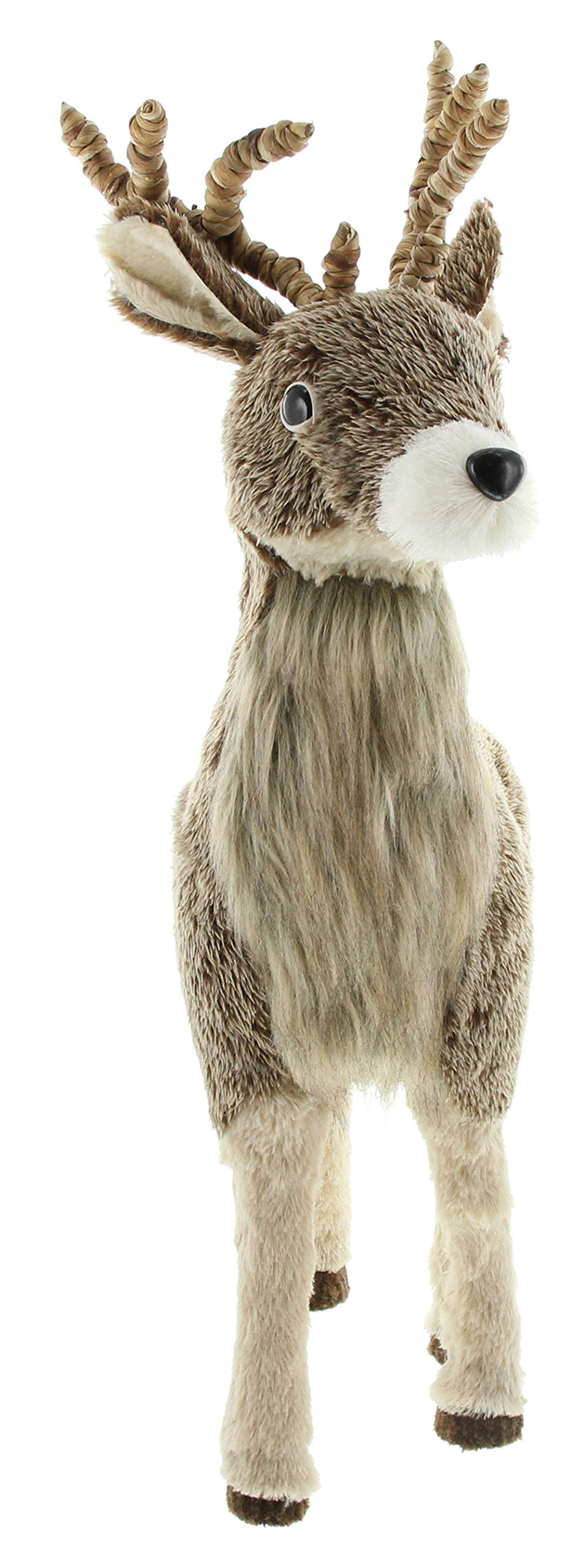 FRANK FLECHTWAREN Rentier, groß, ca. 37 x 16 x 69 cm Schaufenster Deko, Weihnachten, vielseitig einsetzbar