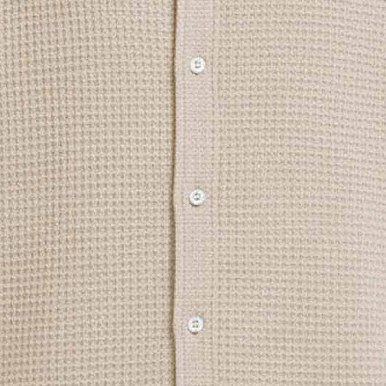 Mens Casual Waffle Shirts Short Sleeve Button Down Summer Tops Loose Fit Beach Shirt Travel Vacation Outfits