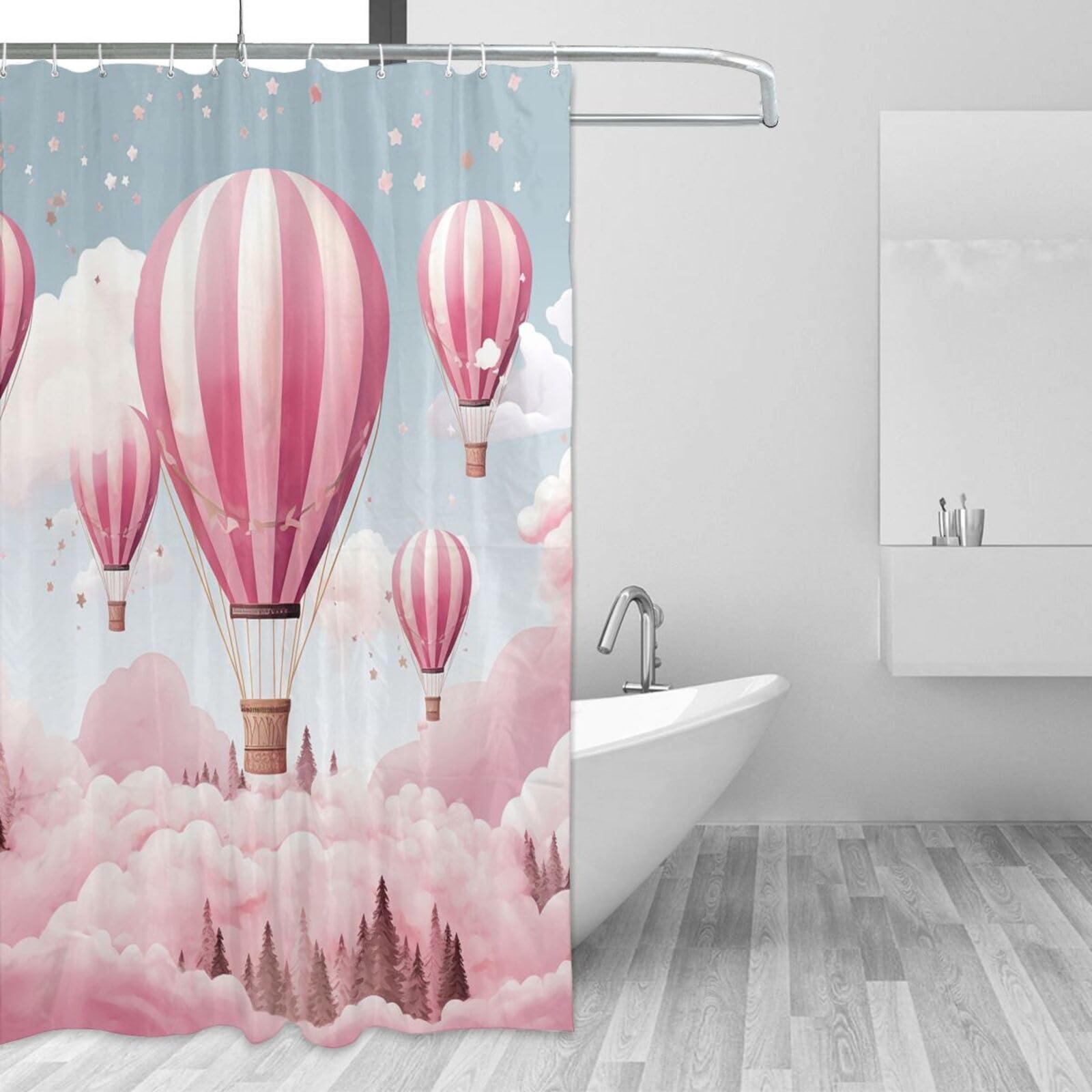 Rideau de douche haut de gamme en tissu imperméable 183 x 183 cm
