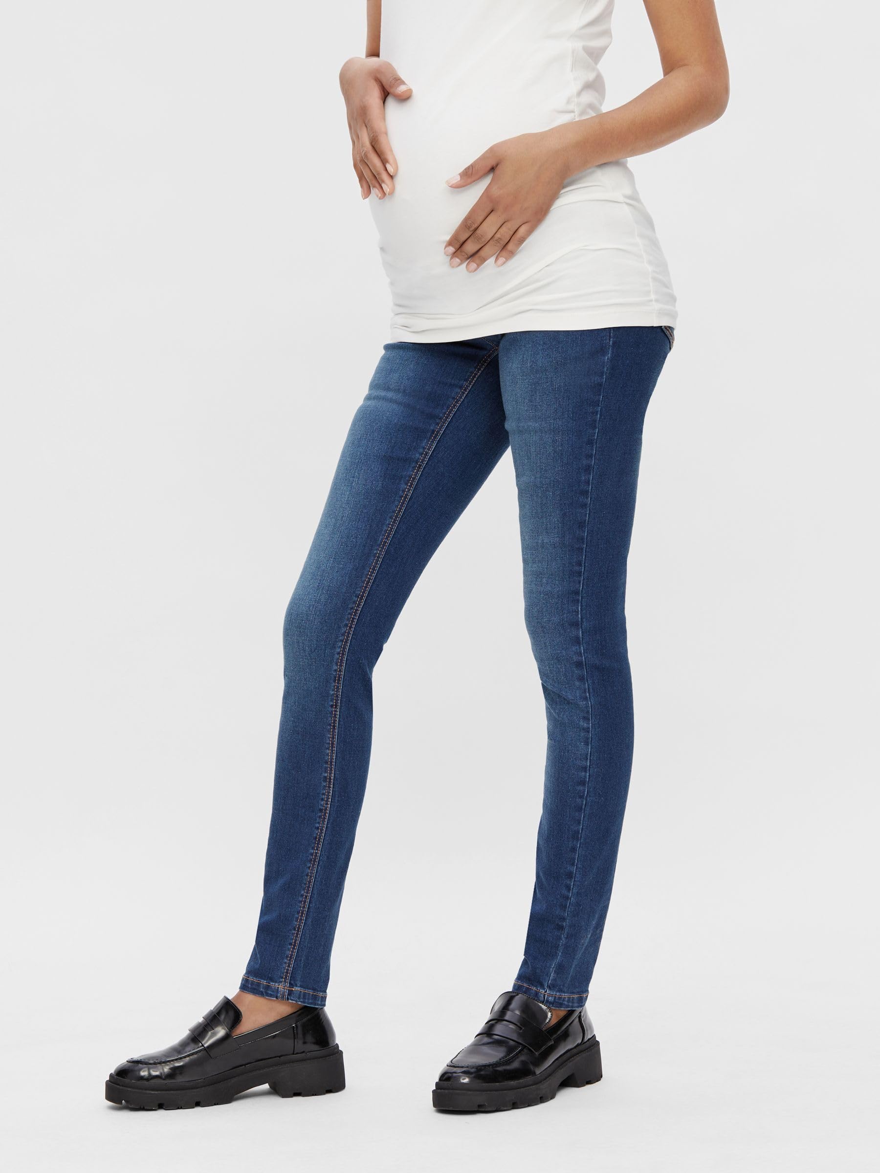 MAMALICIOUS Damen Umstandshose Mllola Slim Blue Jeans Noos B.