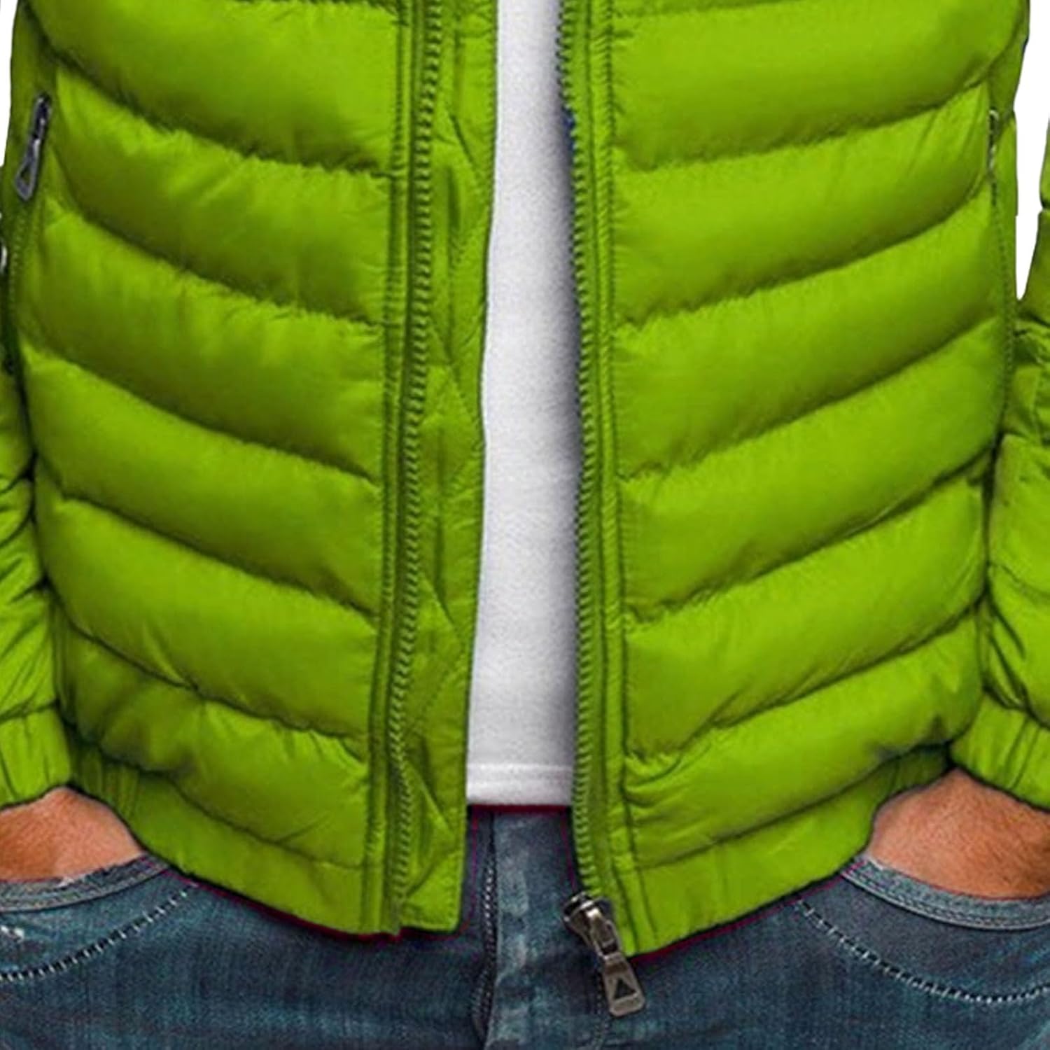 Maiyifu-GJ Men's Lightweight Puffer Jacket Warm Winter Jacket Windproof Thicken Quilted Down Coat Outerwear