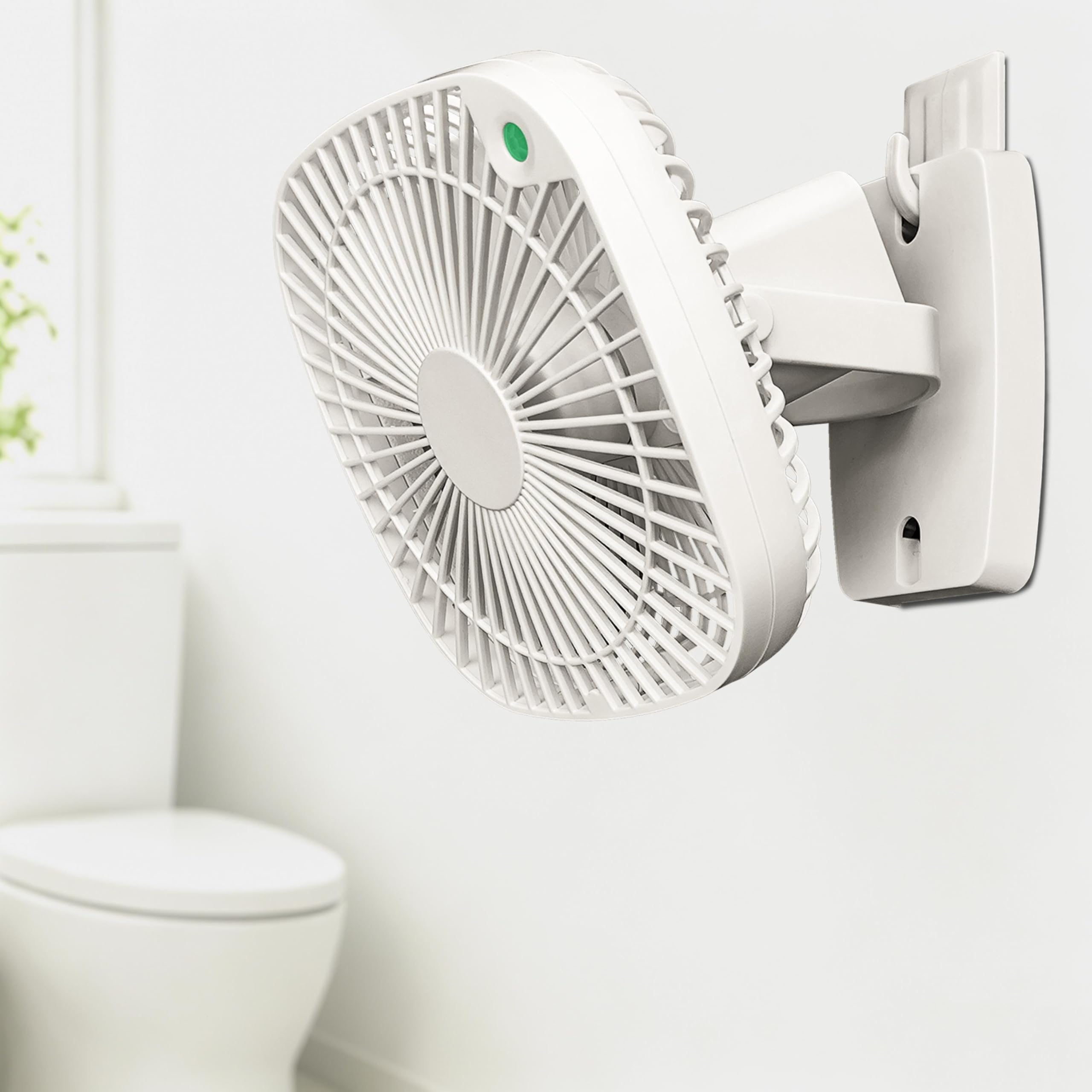 【工事不要】 フック 充電式 乾電池 壁掛け 扇風機 YO-01S-W 兼備生活 兼備生活 扇風機 壁掛け 充電式 人感センサー YO-01S-W
