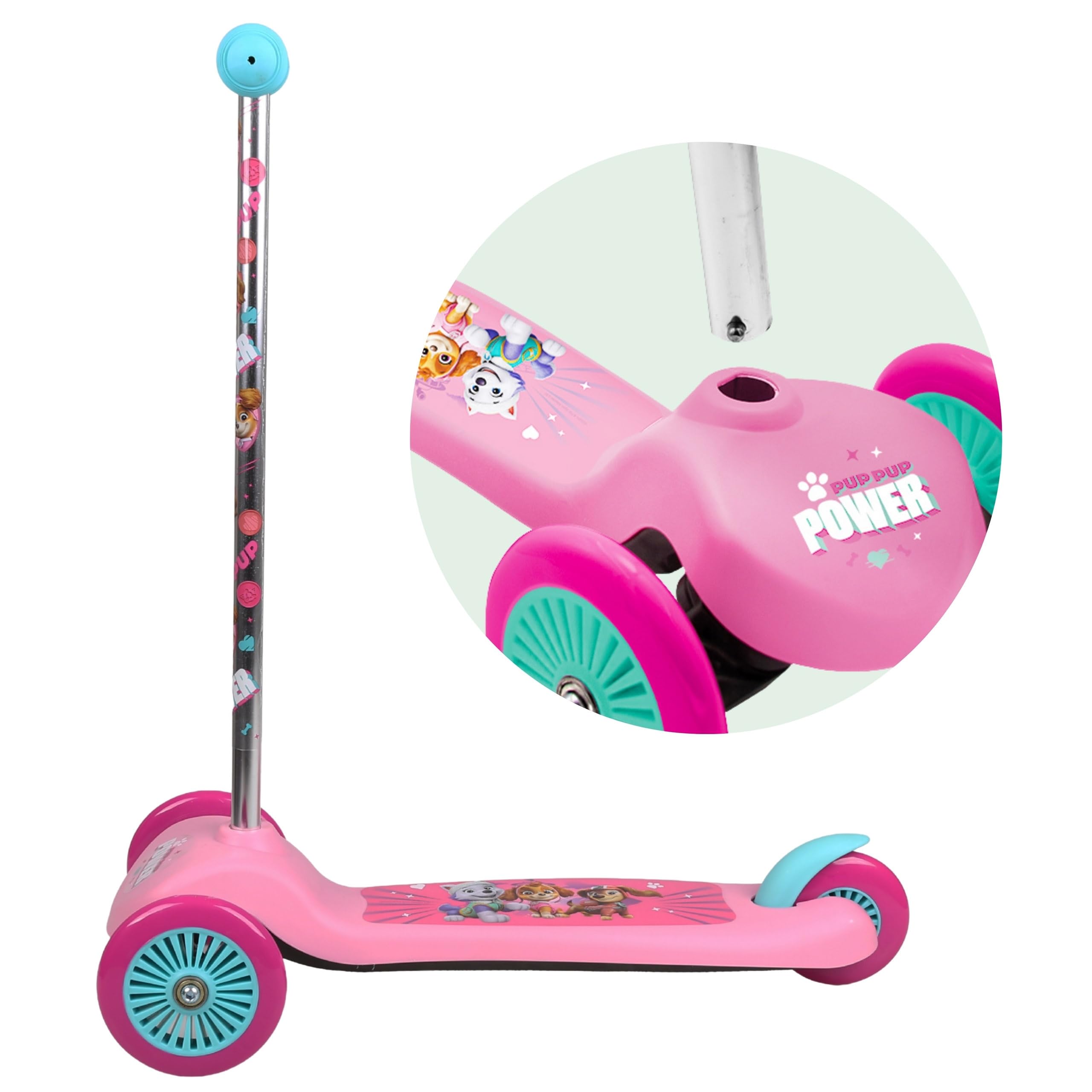 Disney Stitch Patinete de Tres Ruedas, con Equilibrio, Antideslizante, Plegable, hasta 20 kg