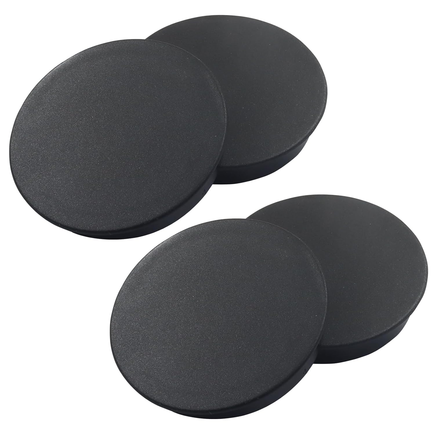 4PCS 2"(50mm) Plastic Hole Plugs,Flush Type Panel Snap in Locking Door Screws Round Hole Covers,Cabinet Furniture Cupboard Shelves Pipe Inserts End Caps 2"（50mm）-4PCS