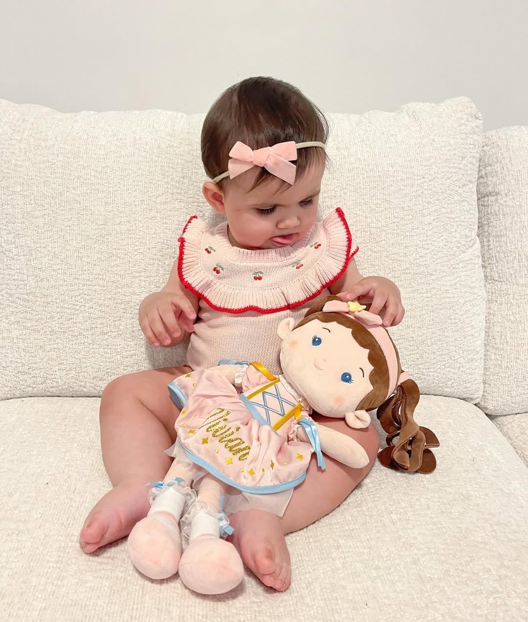 Soft Baby Doll Toys (16''), My First Baby Rag Doll for 1 Year-Old Girl Birthday Gift, Christmas Plush Toys Gift for Toddler Kids Infants-Princess Twinkle Princess Twinkle-pink image 4 of 7 B0F54C43WH