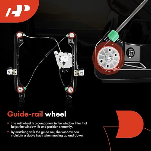 Miniatura 6 de A-Premium Elevalunas eléctrico con motor compatible con Cadillac SRX 2010-2015 Saab 9-4X 2011 Delantero derecho del lado del pasajero