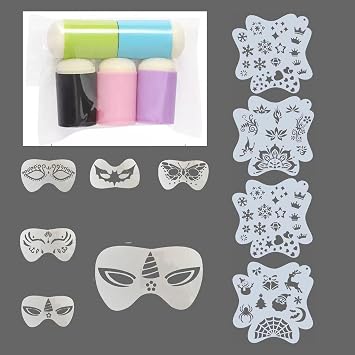 Face and Body Painting Sponge and Painted rubbings for Painting Enthusiasts and Beginners