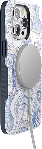 Vista 410 de Casely Funda para iPhone 15 Pro Max Jardín Secreto Flores mixtas Funda atrevida Compatible con MagSafe y botón de acción Secret Garden