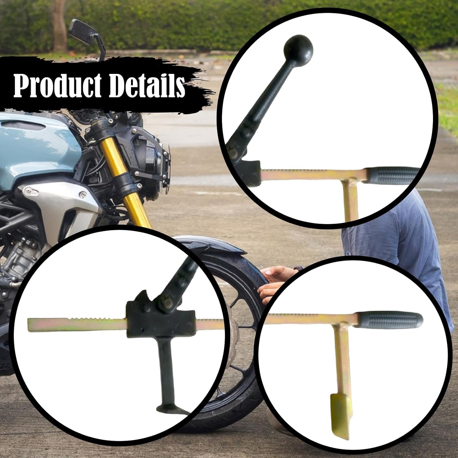 Motorcycle Tire Changer,Tire Changing Stand Hand Tool,Professional Wheel Removal Tool Adjustable for Small Auto Shop