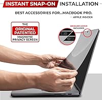Vista 3 de Protector de Pantalla Magnético de Privacidad para MacBook Pro de 13 Pulgadas (2016, 2017, 2018, 2019, 2020, 2021, 2022, M1, M2) Filtro