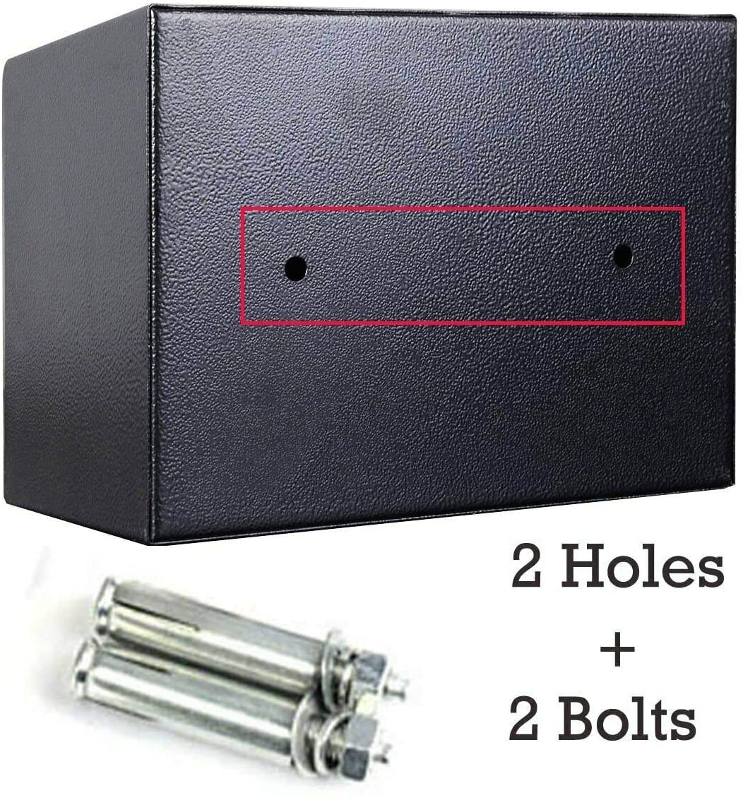 Casseforti per armadietti Cassetta di Sicurezza Elettronica con Password in Acciaio Massiccio con Serratura Cassetta di Sicurezza per Hotel con Chiave di Blocco per Ufficio domestico/23X17X17Cm(4.6L)