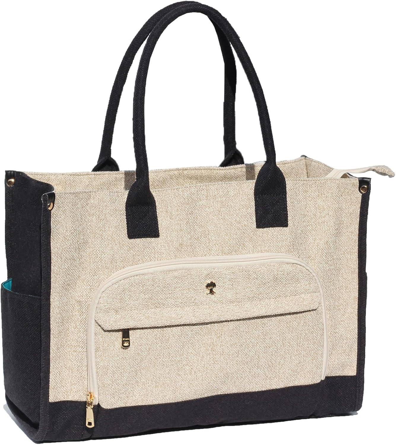 Travel Diaper Tote Bag, with 2 Insulated Pouches Utility Tote Travel Diaper Bag for Parenting & Work Nurse Teacher Use