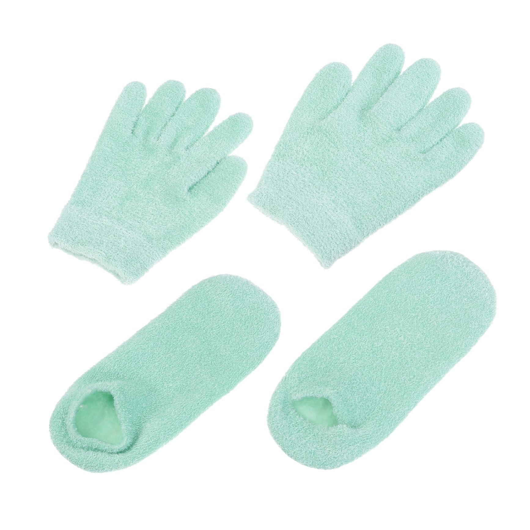 MERRYHAPY 4pcs Gel Gloves Foot Masks Moisturizing Spa Gloves Dry Hand Cream Socks for Random Style