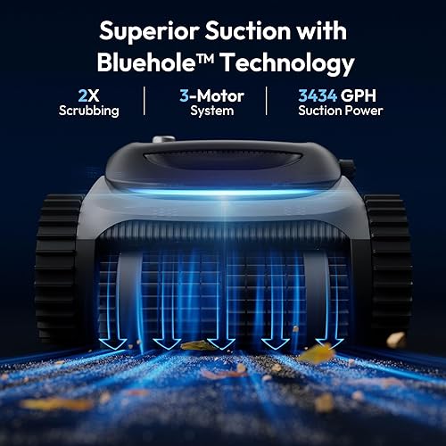 Miniatura 2 de Bubot 700 - Aspiradora inalámbrica para piscinas, limpiador robótico de piscinas con succión superior, navegación inteligente, control de