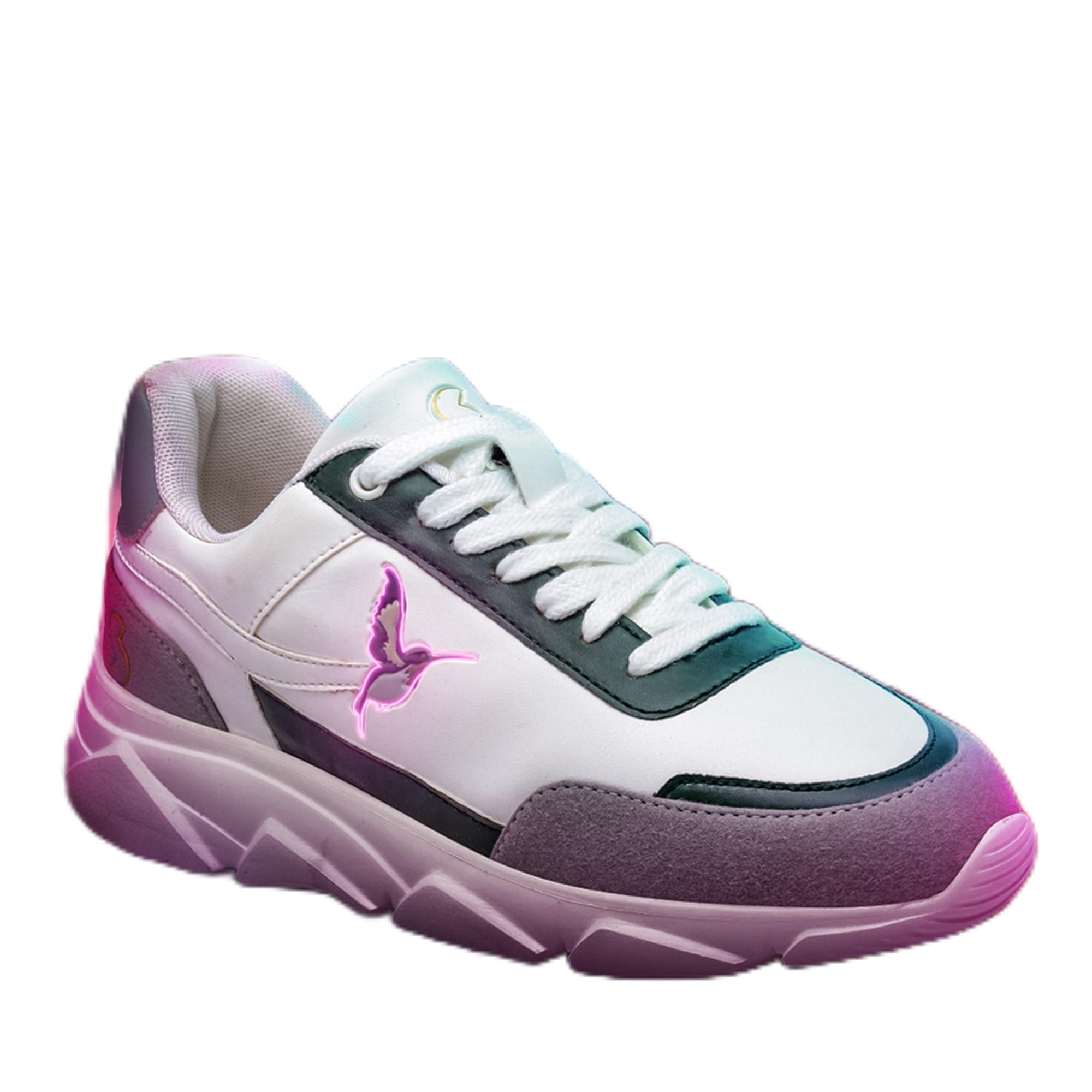 SOLETHREADS BIRDIE Printed Sneaker For Women| Fashionable |Lightweight| Comfortable | Trendy | Lace-up | Cushioned Insole | Premium Casual Shoes For Women | BEIGE | 6UK (B0BZHXGK5L) Amazon Price History, Amazon Price Tracker