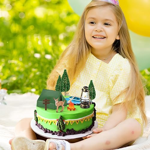 Miniatura 125 de Hooqict 26 piezas de decoraciones de pasteles de los años 80 y 90, decoraciones retro de los años 80 de hip hop con bolas de purpurina para cupcakes