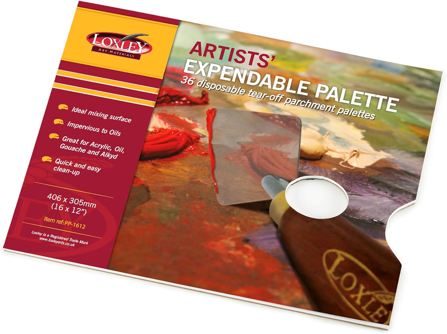 Loxley Tear Off Palette 16x12" Disposable Palette Pad Amazon.co.uk