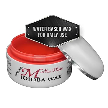 Mon Platin Professional Hair Wax - 150 ml Moisturizing Grooming Wax for Mens Wet and Shiny Look Styling with Jojoba Oil Essence and Pure Water for Scalp Enrichment